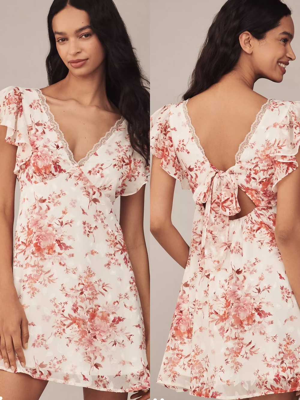 NWT Anthropologie En Elly Lace Trim Mini Slip Dress XS Romantic Cottagecore